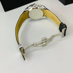 Watch strap with clasp on a white background