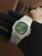 Exquisite Green Dial Nautilus Style Automatic Wristwatch - AAA Quality Luxury Timepiece
