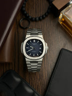 Premium Patek Philippe Nautilus Silver Blue Automatic Watch AAA Quality