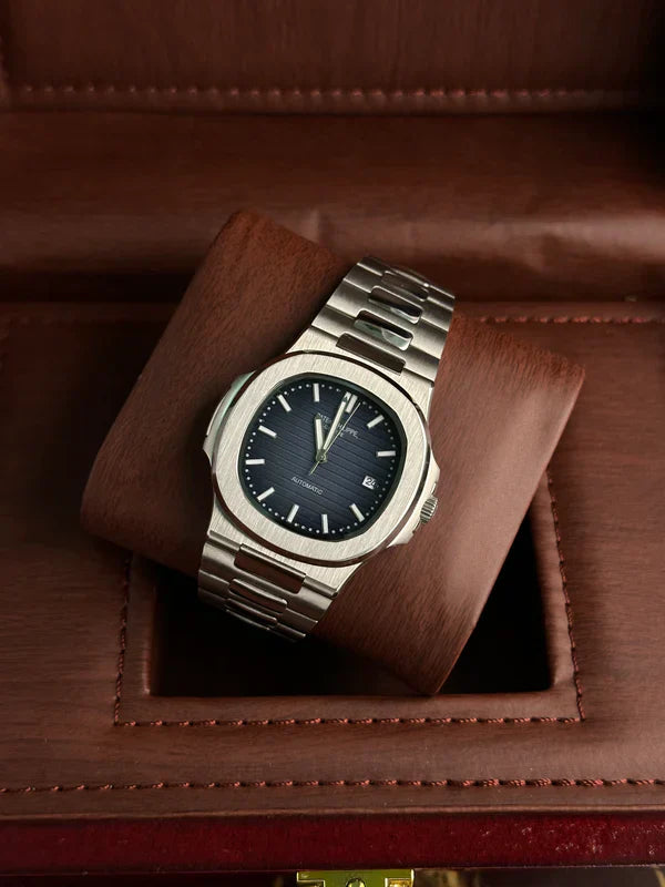 Premium Patek Philippe Nautilus Silver Blue Automatic Watch AAA Quality